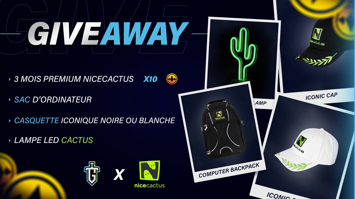 Glory4Builds's tweet photo. #Concours avec @nicecactusFR 🎁

Tente de remporter 10 premiums de 3 mois valables sur https://t.co/NVXKttYbYt ainsi que 3 lots Nicecactus d'une valeur de 120 euros 🏆

Pour participer ⤵️

- Follow @Glory4Builds &amp; @nicecactusFR ❤️
- Retweet la publication ♻️

T.A.S le 05/12 🎉 https://t.co/bHfcPQIVzn
