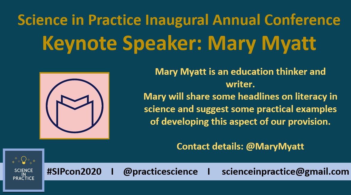 📢We are incredibly excited to announce our last Keynote Speaker for #SIPCON2020... 

⭐️The fantastic <a href="/MaryMyatt/">Mary Myatt</a>! ⭐️

Mary will be joining us to discuss 'Literacy in Science' alongside <a href="/AJTF71/">Amanda Fleck 🔬</a> and @HelpfulScience on the 28th November!

Free tickets: bit.ly/31Ffy2L