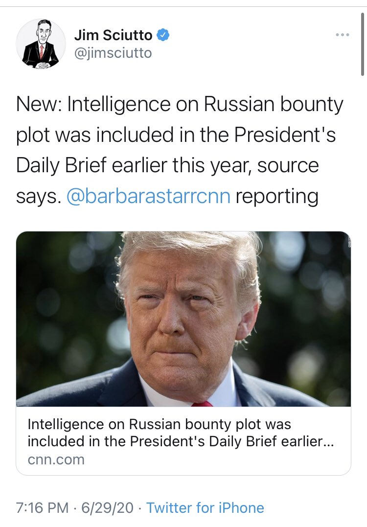 Jim even went in on the Russian bounties allegations, too, which still haven’t been substantiated despite months of investigation by the military.
