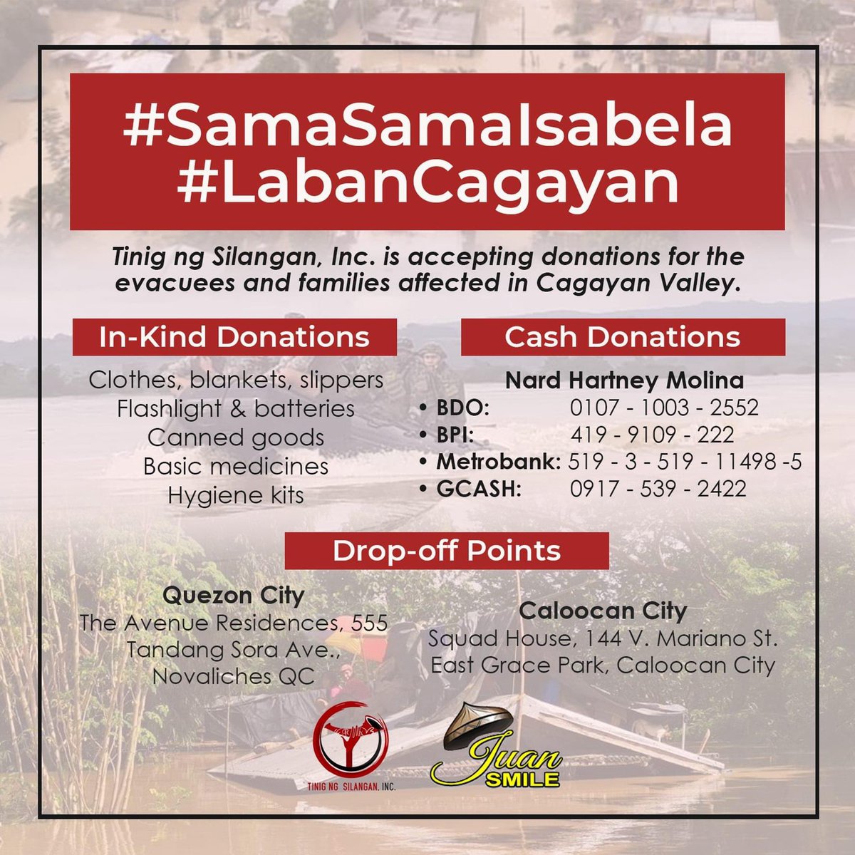 heartkneemolina's tweet photo. Will never get tired of sharing and raising funds for those who are in need. Thank you for all the support!
#SamaSamaIsabela #LabanCagayan
#TNSinc π https://t.co/NqKq6sTWWx