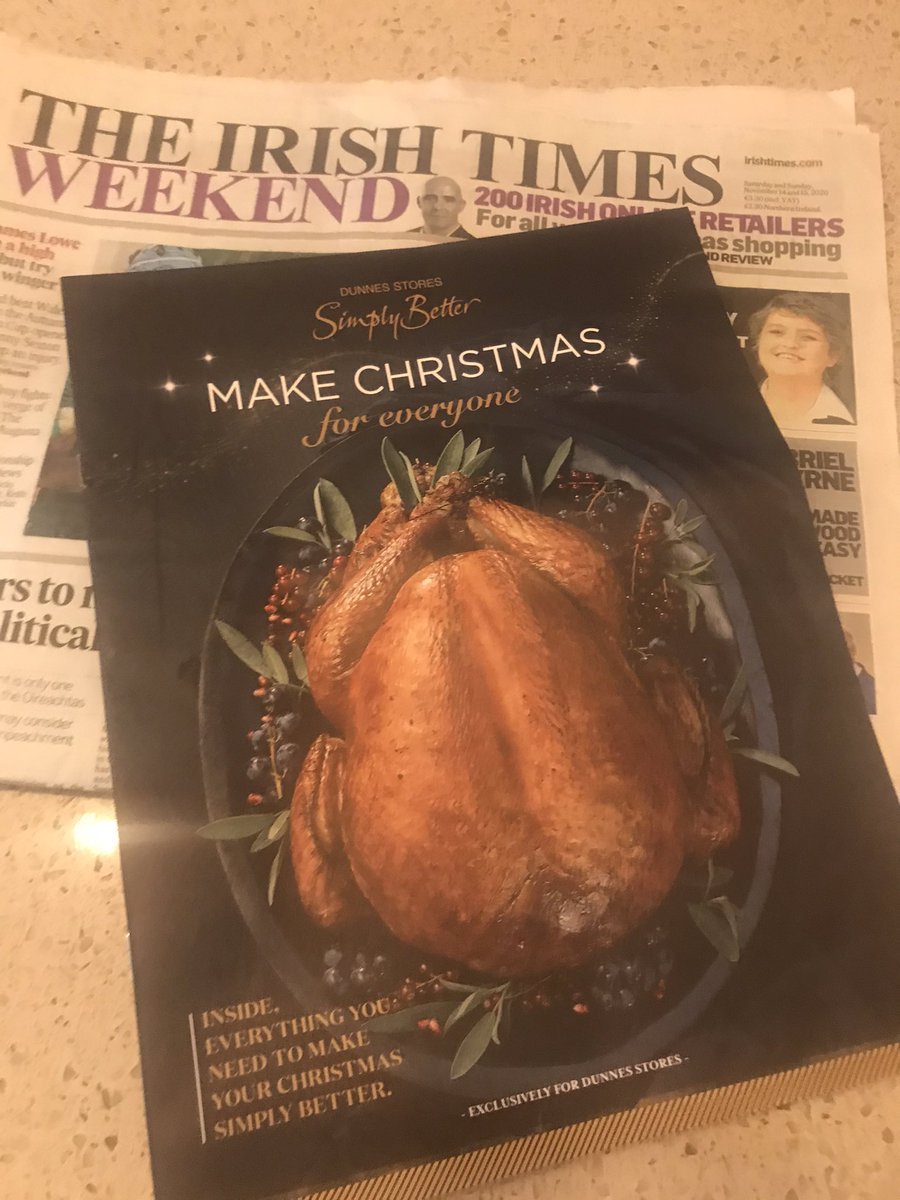 diarmuidjmurphy's tweet photo. Lovely @SimplyBetterDS Christmas brochure in todayโs @IrishTimes , great to see all the fantastic producers featuring on page 3.
Well done @Daragh_Lawless and great selection of recipes @nevenmaguire ๐๐๐๐
#CookwithNeven https://t.co/uUQaE2AoEf