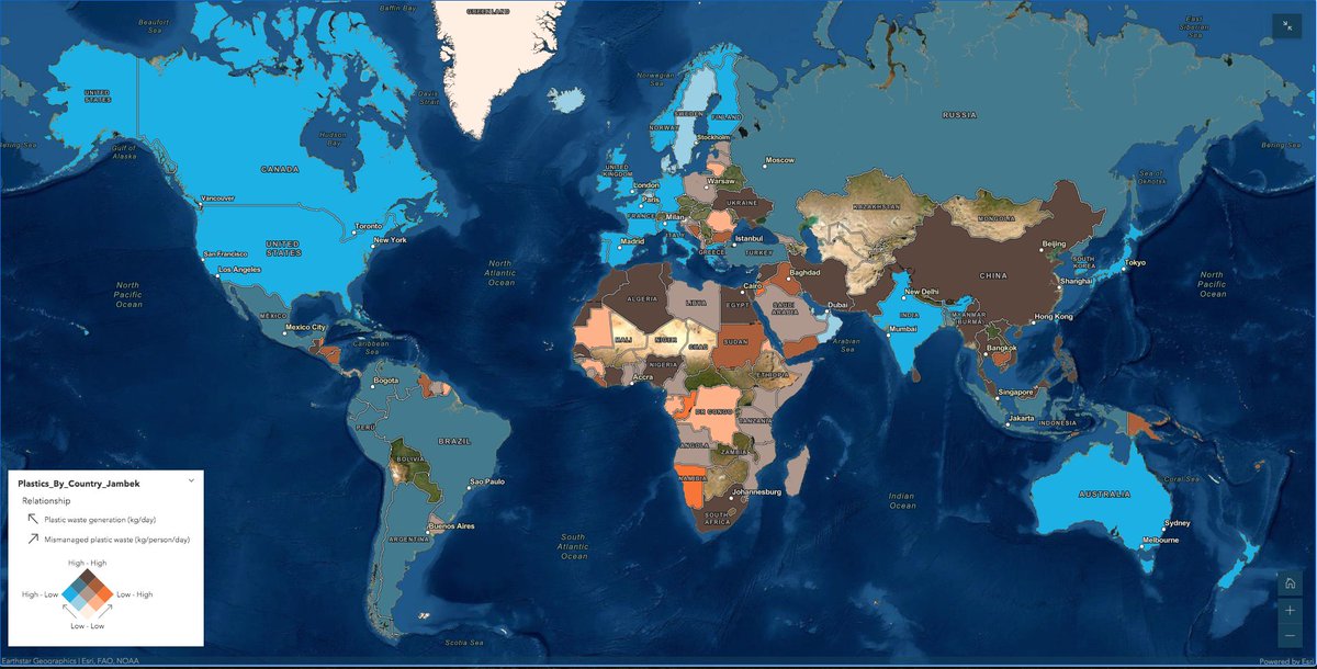 Plastics by country relationship