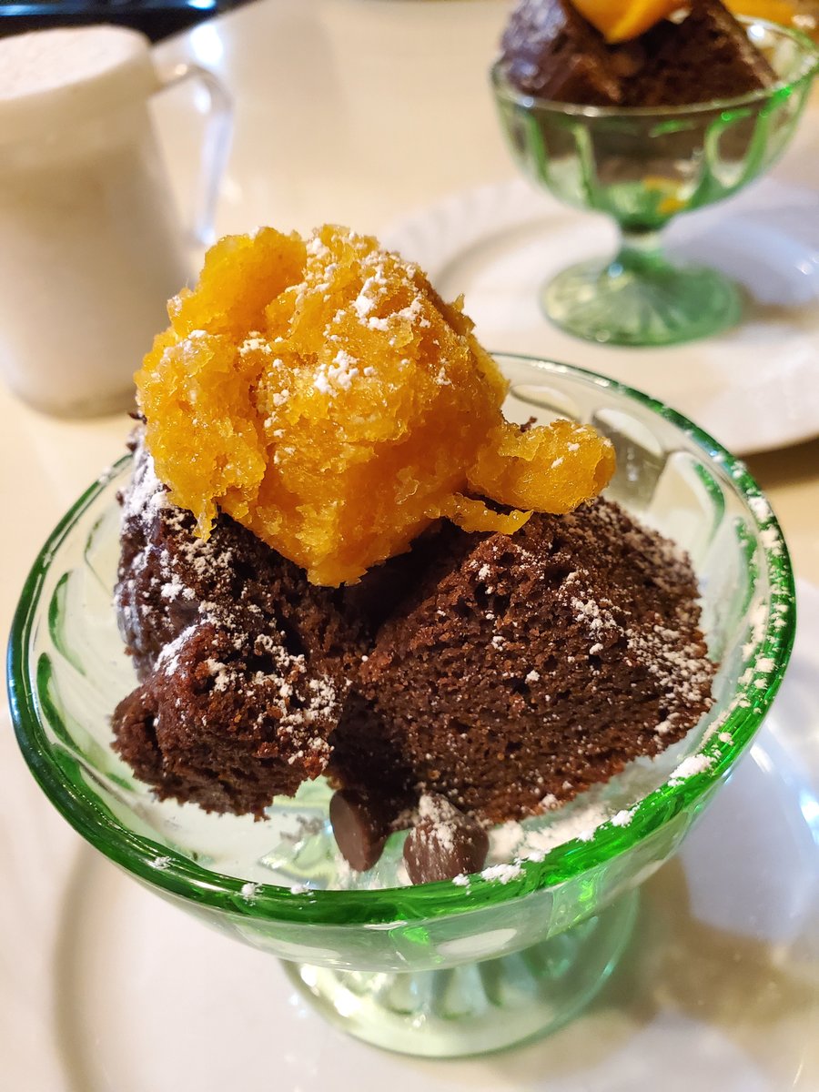 5OjoBB's tweet photo. Pumpkin Orange Granita on Chocolate Breakfast Bread to start out this morning's breakfast at the 5 Ojo Inn Bed and Breakfast!

#EurekaSprings #bedandbreakfast #breakfast #arkansas #vacation #foodies #5Ojo https://t.co/IgZL1wr9HI