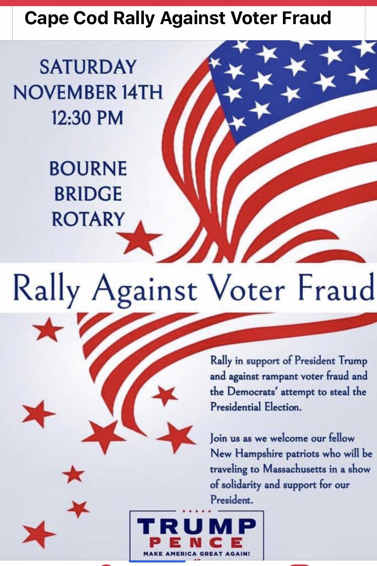 karmjm's tweet photo. @realDonaldTrump @NYGovCuomo Massachusetts + NH 
Stop the Steal Rally 🤙🏽
#Trump4MoreYears 🇺🇸
#MA4Trump 🇺🇸 https://t.co/SUmzSRkMKT
