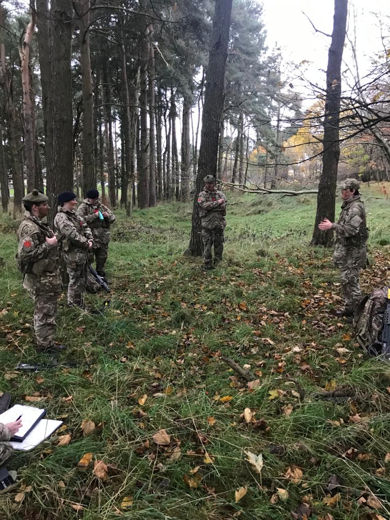 CTTScotland's tweet photo. @WestLowlandACF PIs delivering their sumative teachbacks today. Some real good lessons produced especially with the elements not being to kind but, I would say kind enough to complete their outputs.  Well done everyone. 🇬🇧💂‍♂️👍 https://t.co/kbiIvvUD1E