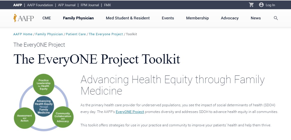 MargotSavoy's tweet photo. We talked about the @AAFP SDOH Toolkit that is a part of the larger #EveryoneProject. #FMForum20 you can access it here: https://t.co/NXgr0WNYLU https://t.co/6zEGeJFZa8