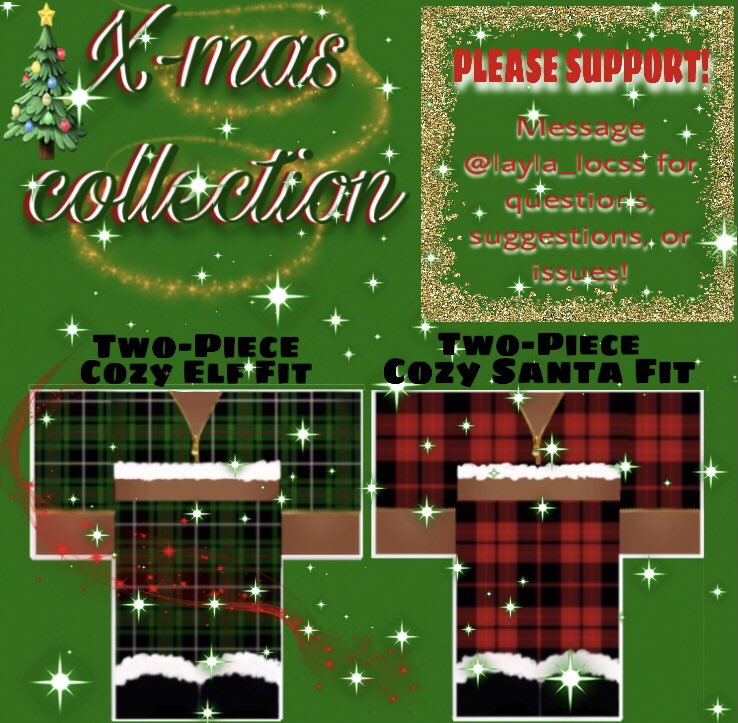 Hi I M Kayla 80 Proofs On Twitter X Mas Collection Out Turn On Me Layla S Notifs Dropping Outfits Every 2 3 Days Outfit Links In Thread Royalehigh Royalehightrades Rhhalos Robloxclothing Roblox Adoptme - roblox christmas clothes codes