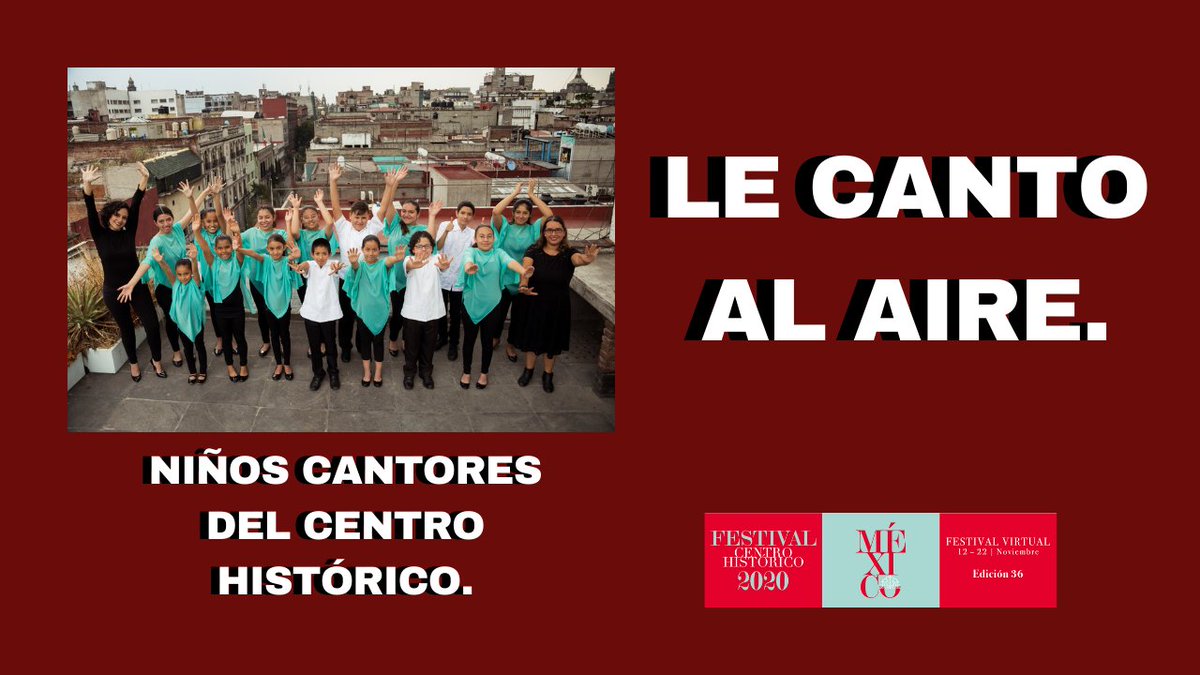 Le canto al aire se titula la participación de los niños cantores del Centro Histórico que ofrecerán en el <a href="/FestivalMexico/">FMX Festival del Centro Histórico</a> 15 nov 3:00 pm. 19 nov 7:00 pm. Su  directora Renata Rueda platicó con <a href="/ArfaxadOrtiz/">Arfaxad Ortiz</a>  youtu.be/zy6sLXd0504