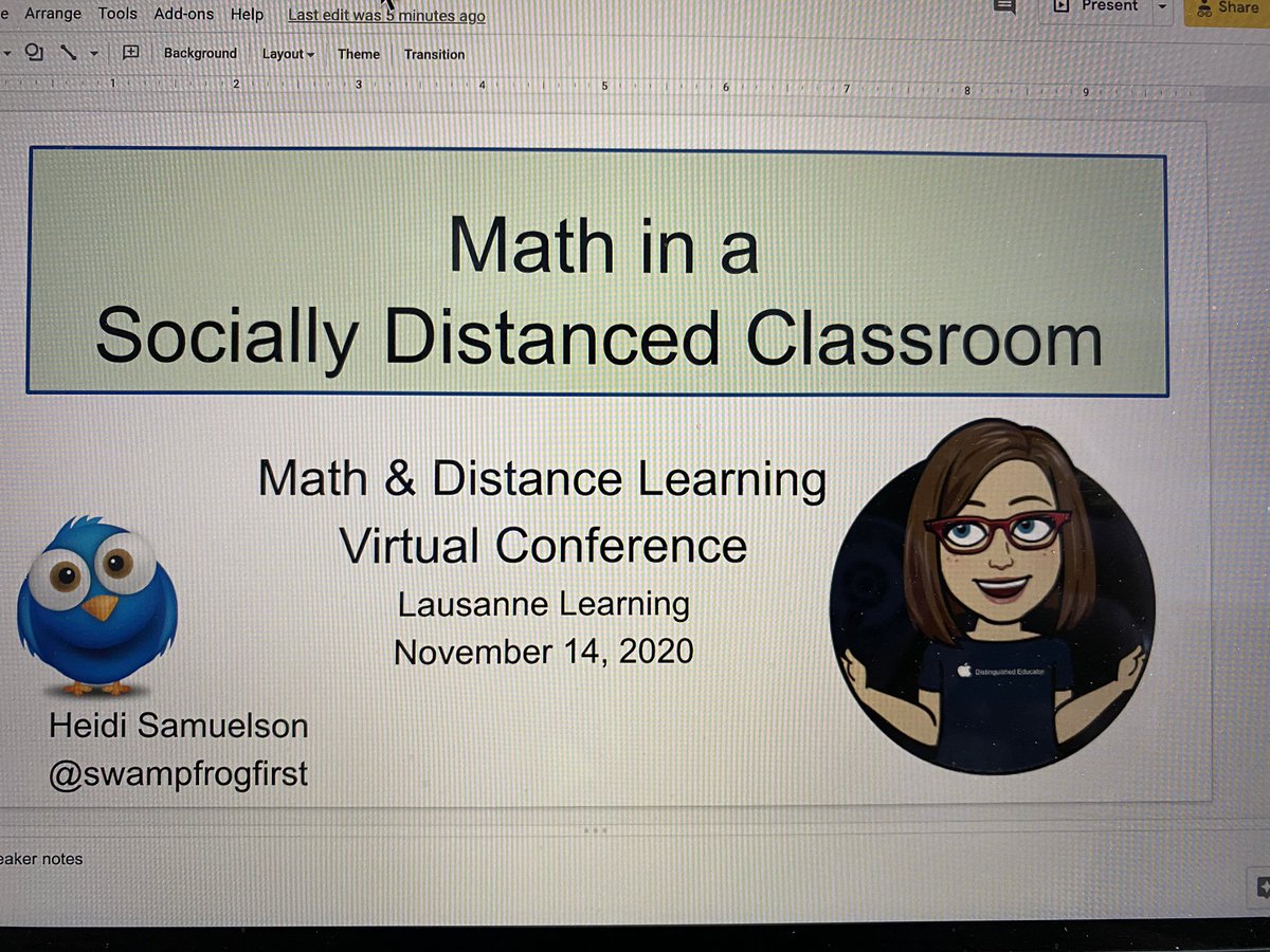 Lots of fun learning & sharing with the Lausanne Learning Math & Distance Learning today. Zoom office was small area but worked🥰 #iteachmath #elemEDUmeet #strongertogether #oesrams