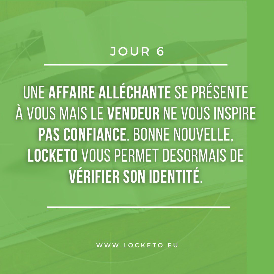 GetLocketo's tweet photo. Une affaire alléchante se présente à vous mais le vendeur ne vous inspire pas confiance. Bonne nouvelle, Locketo vous permet désormais de vérifier son identité.
#locketo #startup #cybersecurity #bonneaffaires #confiance #inscription #verified #seller #identity #attention https://t.co/9MyVPfUAv5