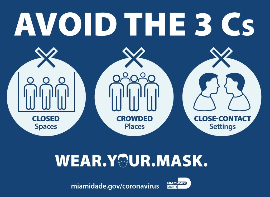 Here is today’s New Normal Dashboard for Miami-Dade County. #MaskUpMiami miamidade.gov/information/li…