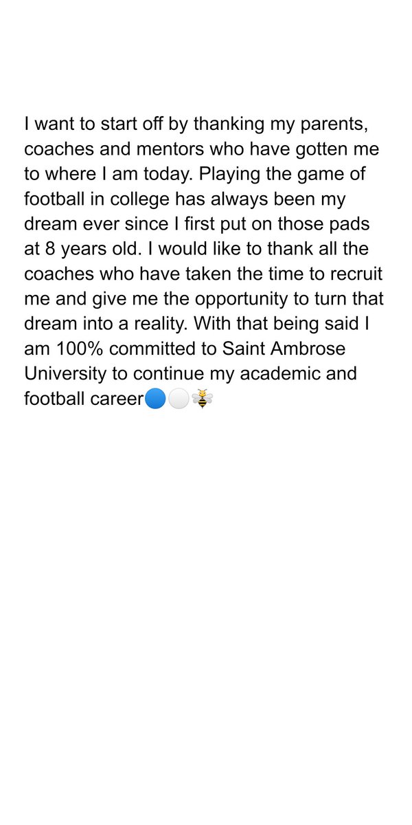 AaronOkello56's tweet photo. Committed!!!!!!!!!
#BringtheSting🐝 @SAUfootballHC
@Gadbury_SAU @FightingBeesFB @Coach_Edwards66 @JPRockMO @6starfootballMO @GSV_STL https://t.co/KDZLixGM5g