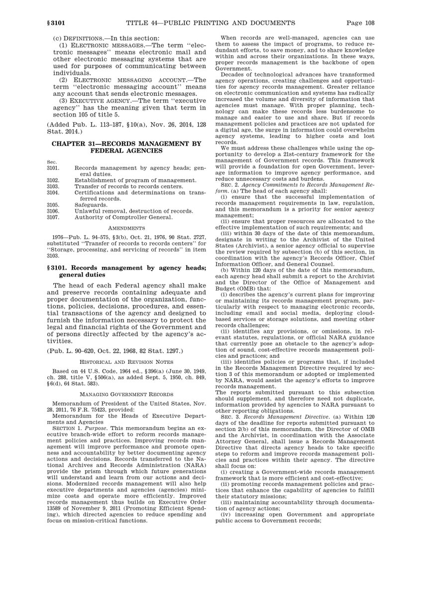 -  @IvankaTrump &  @jaredkushner your WhatsApp conversation with MbSPRESERVATION NOT OPTIONAL it’s the LAW you lawless corrupt POS44 USC § 2911Disclosure requirement for official business conducted using non-official electronic messaging accounts https://www.gpo.gov/docs/default-source/congressional-relations-pdf-files/uscode-2015-title44.pdf