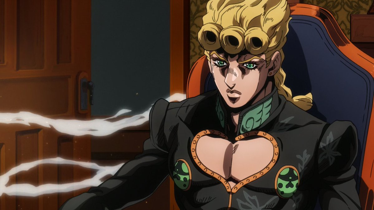 JJBAVD's tweet photo. Giorno color shift palettes from episodes 18, 19, &amp; 29 + Boss Giorno outfit https://t.co/XdBaM4u0OV