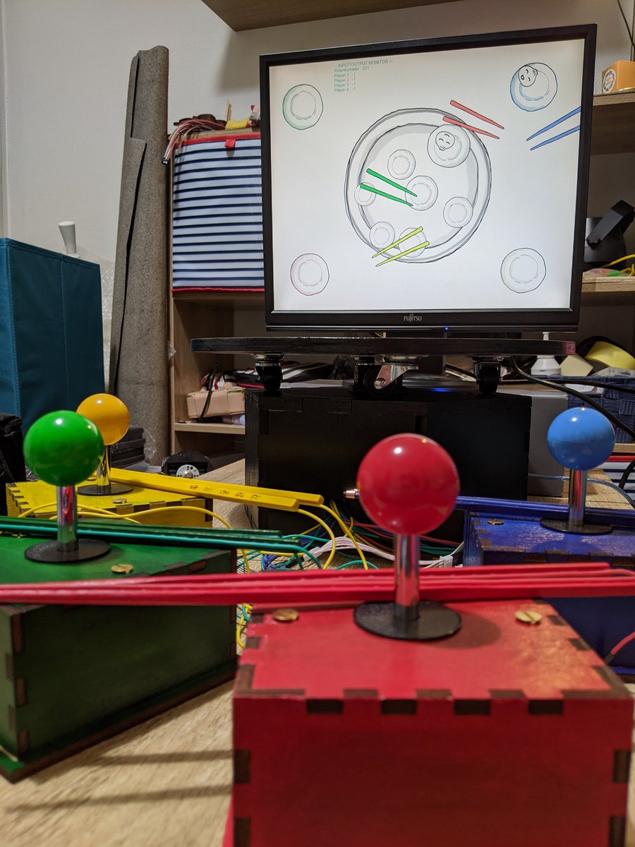 Emili_Corne's tweet photo. Physical #altctrl is finished but of course there still is lots of programming and graphics work to do... 😬

Making-of :
https://t.co/b4Ba7jNBEJ

#altctrlgames #IndieGameDev #gamedev #screenshotsaturday https://t.co/LlmOkNoeTC