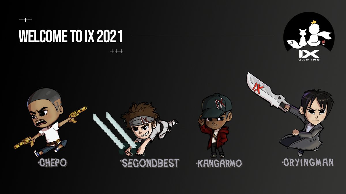 Exciting news! IX Gaming has moved forward to acquire the Brawl Stars operations... just kidding! 😂 Announcing our roster for 2021. Looking forward to a great year ahead! Our lineup: <a href="/SecondBest_BS/">secondbest</a> <a href="/CryingMan/">CryingMan</a> @Jack_chepo <a href="/kangarmo1/">Kangarmo</a>