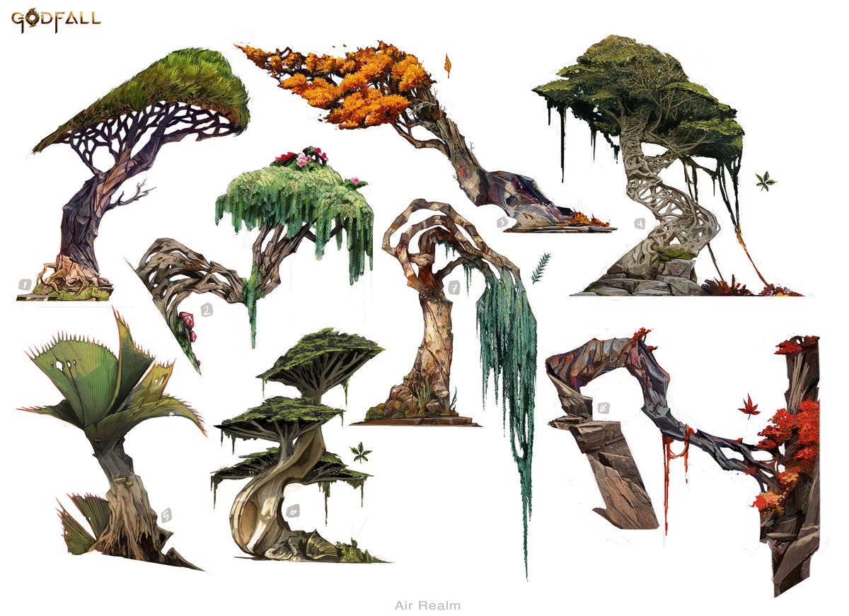 Some plants I did for Godfall!

More here > 
https://t.co/pnHLL5Sqn2

#Sketch #conceptart #Gamedev #propart 
