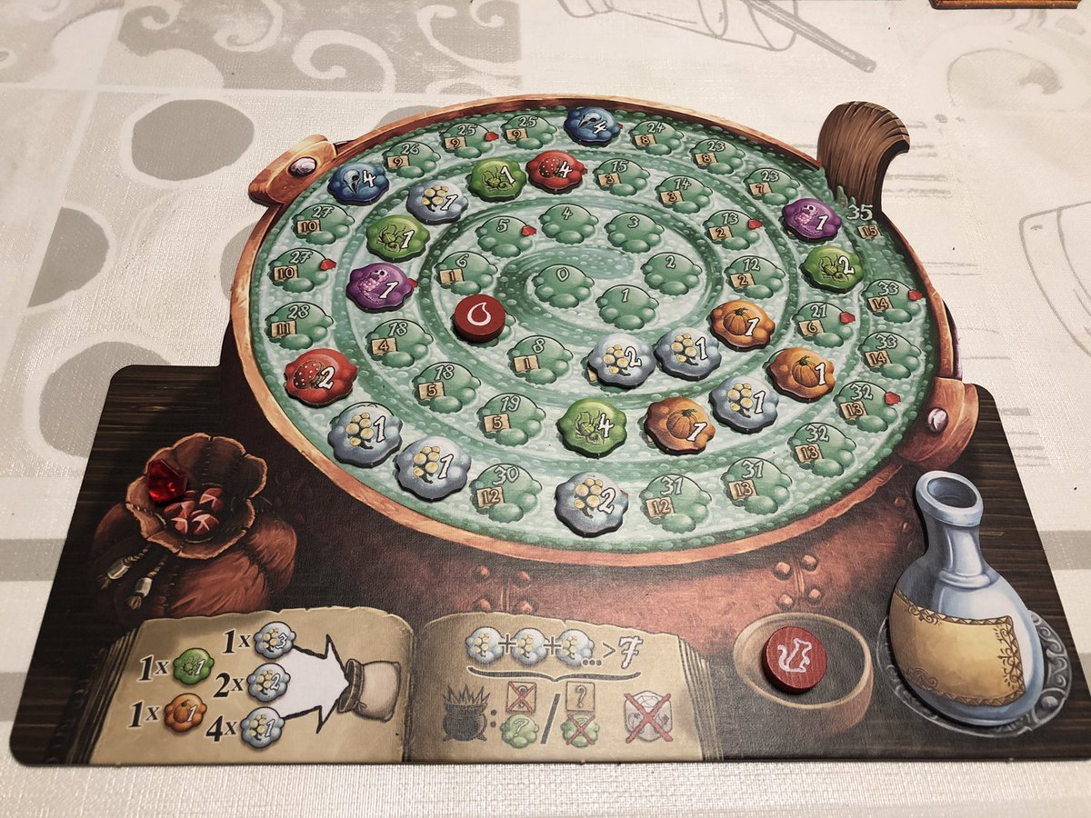 GenisT07's tweet photo. Siempre peco de lo mismo, la avaricia me puede más en el pócimas y brebajes, y me repito a mi mismo, no volveras a jugarlo.... i ahí está, siempre sale a mesa 😂😂😂😋 #boardgames #juegosdemesa https://t.co/9A61KOJ2S4