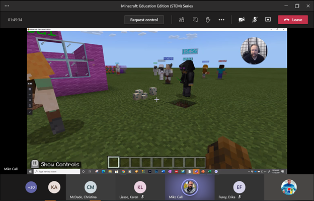 MrCoachK15's tweet photo. Mike @mikecallangelo & I had another great @i2eEDU @PlayCraftLearn Training today with #TeamKSD / @KentSchools415 educators!
Look at all these great builds demonstrating Multiplayer & World & Game Management. These educators will do amazing things with #MinecraftEdu⛏! #i2eEDU https://t.co/b6Jx073vKx