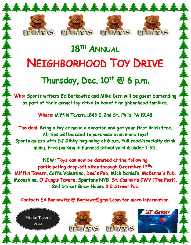 edbarkowitz's tweet image. A lot of these places have terrific food, so definitely dig into their menus, too. This pandemic is effing everything up, but it's also made my elves and me even more determined to make Christmas a little brighter for those in need. Please stay safe. We'll get through this.