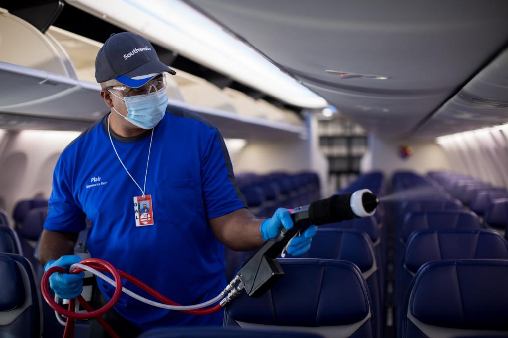 This is Plair. Here are some action shots of Plair killing viruses on contact and forming a 30-day anti-microbial shield on every surface of our planes. We love Plair. Viruses fear Plair.