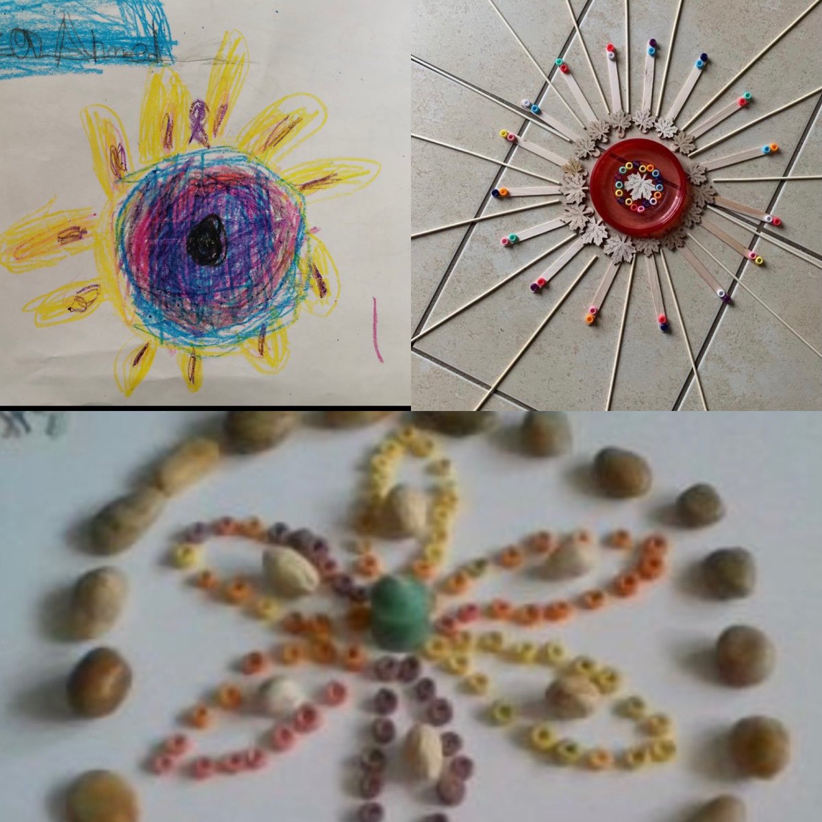 Happy Diwali <a href="/boyne_river/">Boyne River P.S.</a> families! Ss discovered this week the importance of rangolis. A parent in our class taught us about kolams, a similar Diwali tradition with a twist! 🪔