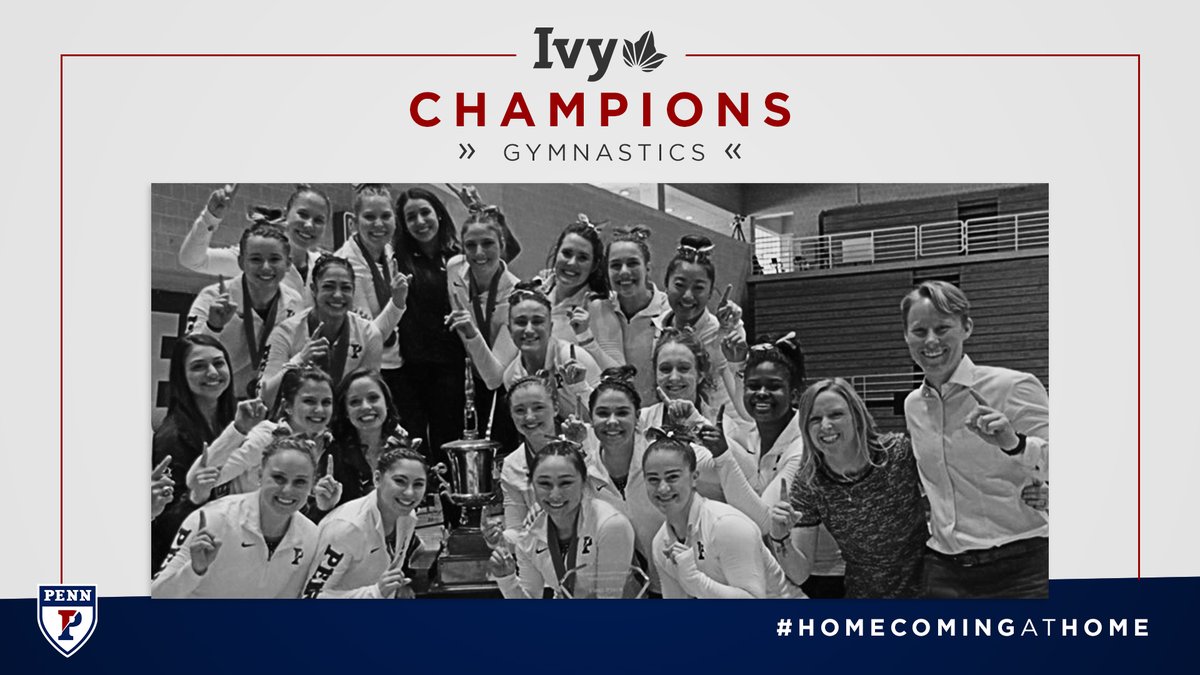 🤸‍♀️🏆🥇 𝘾𝙝𝙖𝙢𝙥𝙨 𝙖𝙧𝙚 𝙝𝙚𝙧𝙚!

@PennGym2020 captured its 13th Ivy Classic championship in 2020 with a season-best total of 194.850, the second-best score in program history

#HomecomingAtHome | #FightOnPenn 🔴🔵