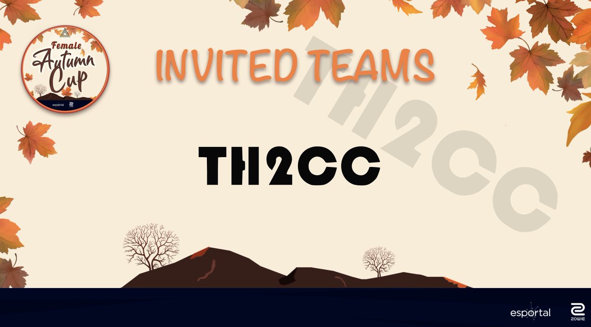 Ambush_gg's tweet photo. AMBUSH FEMALE AUTUMN CUP
From the Summer Cups 8th place, we find #TH2CC who will be the next invited team for the main tournament!
Welcome:
@Melzb_
@spikecsgoo
@MajmooNz
@NarielCSGO
@7idontknoww
@esportalcom
@ZOWIEbyBenQ https://t.co/FSPbmZwiDO