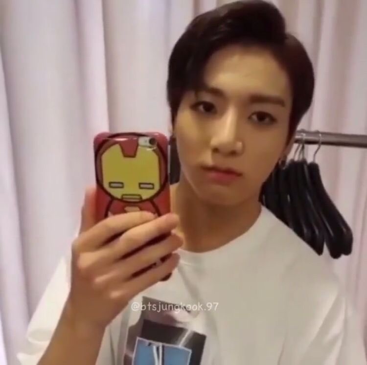 the jungkook iron man content never runs out i find new pictures everyday