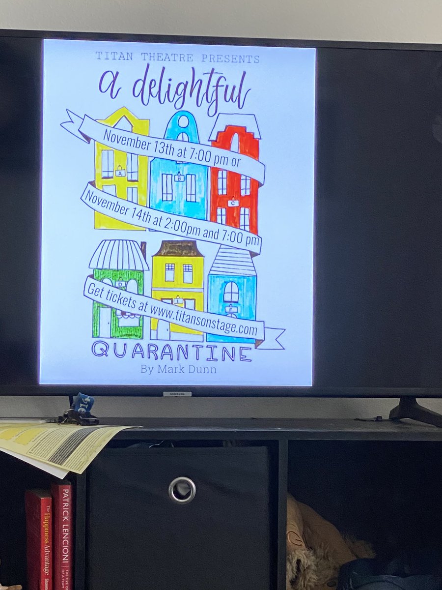 GaryAndrae's tweet photo. Supporting @titansonstage from home! “A Delightful Quarantine” @Cen10titans scholars and staff continue to amaze me... #EverythingMatters #TitanTheater #streamingproduction https://t.co/nSH6RiWeXM