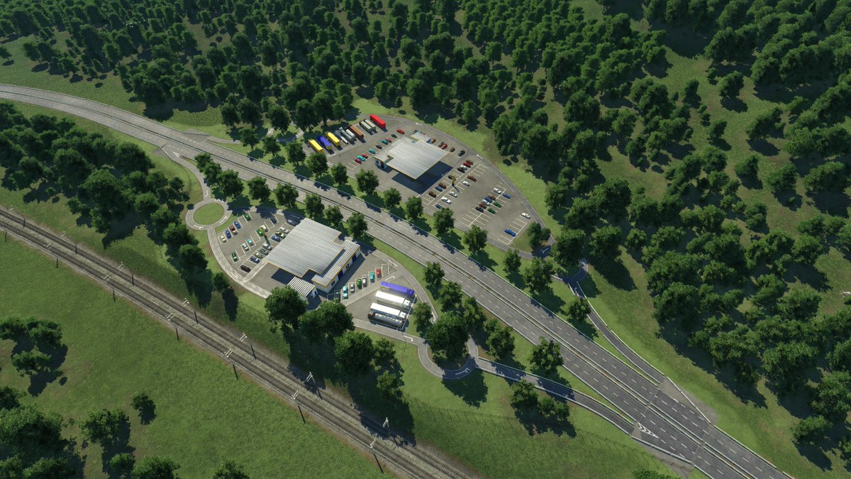 TrotGaming75's tweet photo. Refonte complète de l'autoroute avec du custom partout 😉
#Autoroute #Transport #TransportFever2 #LeSud #France
@Dexteryify @NeguchiMaroyama @Totof947 #Design #Schönbau #UrbanGames @tpf_france #TrainFever #SNCF https://t.co/7b5U9pJqhR