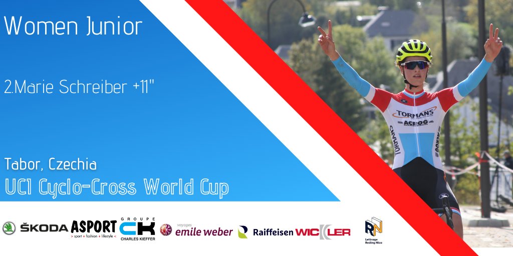 fscl_cycling's tweet photo. #CXWorldCup
@MarieSchreibe15 equals the best ever result scored by a luxemburgish rider. This result was back then scored by @jempy_drucker in Hoogerheide (2008) where he finished second of the U23 race behind Niels Alberts.
Good job Marie!!👏 https://t.co/ihFBqm3DSq