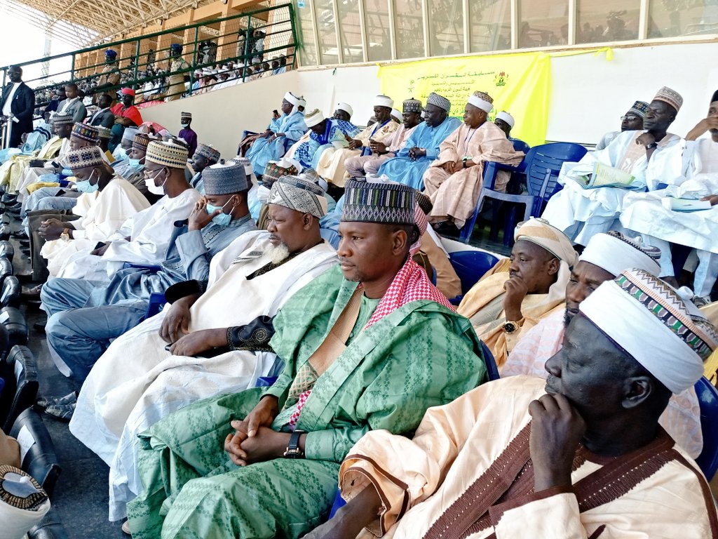 𝔸𝕝 ℍ𝕒𝕗𝕚𝕫 ℕ𝕒𝕗𝕚𝕦 𝕌𝕤𝕞𝕒𝕟 𝕀𝕓𝕣𝕒𝕙𝕚𝕞 Happening Now Opening Of Jibwis National Qur Anic Recitation Competition At Pantami Stadium Gombe Here Present Is The H E Executive Governor Of Gombe State Alh Inuwa Yahya