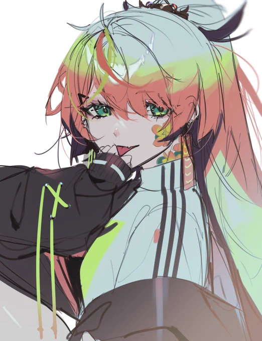 メリッサさんのポニーテールが見たいっていう絵 