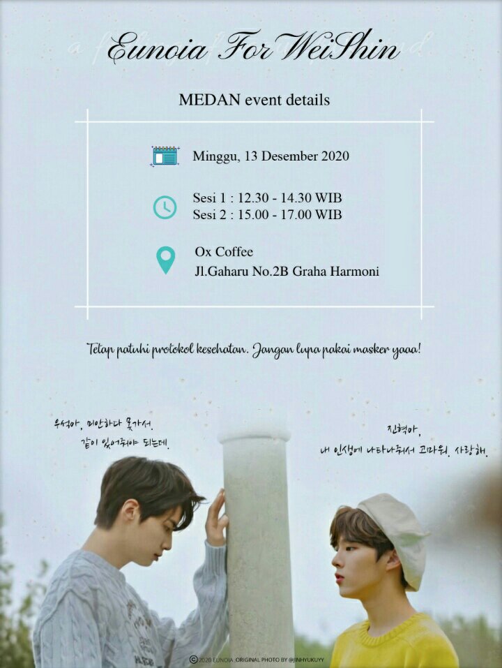 eunoia_medan's tweet photo. Guys ada kabar baik untuk teman-teman yang belum daftar dan masih pengen ikutan😆 kita masih open rsvp dan bisa beli goodies only lohhhh😱 yuk buruan regist dan ajak teman kalian lainnyaa😍😍

RSVP link : https://t.co/8a7QhK3z78 https://t.co/CtPo91aHwV
