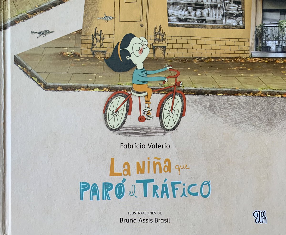 carlosminguez's tweet photo. Ayer me regalaron este cuento: La niña que paró el tráfico.

Una preciosidad tanto en el mensaje, como en las ilustraciones. https://t.co/nl9MaHISs6