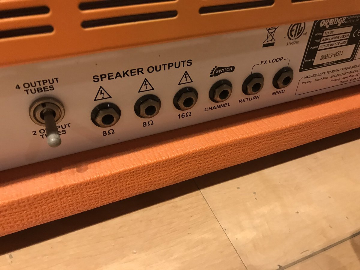 SecretStudio2's tweet photo. 中古機材情報

ORANGE TH30 Twin Channel

本体と電源ケーブルのみ！

動作チェック済

スタジオで試奏可能

中古価格　39800円 税込

お問合せは09064616997まで

#secretstudio #ORANGE #ORANGETH30 #TH30 https://t.co/Wv1ttjqiKn