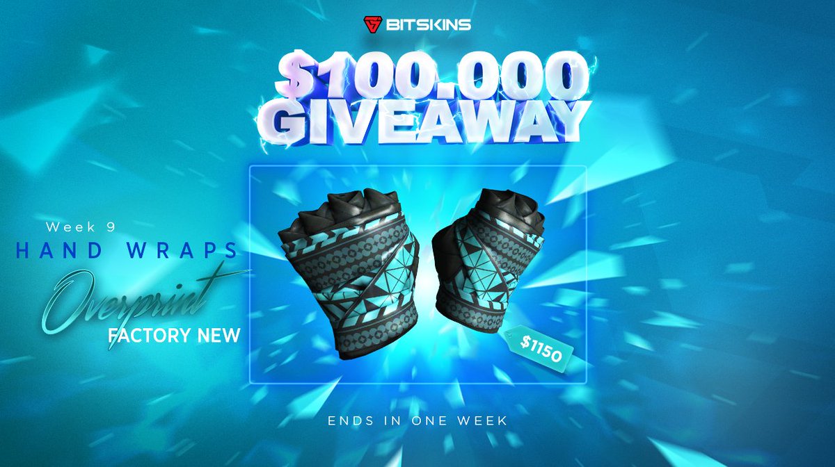 BitSkinsCom's tweet image. 🎁GIVEAWAY WEEK 9🎁

Hand Wraps Overprint FN!🎁

This is the last regular week, until the HUGE December giveaway starts, don't miss it!

- Follow @BitSkinsCom
- Retweet
- Register on BitSkins.com

Good luck everyone!