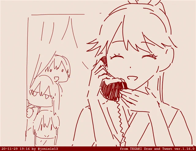 鳳翔さんの人脈食堂…
 #tegaki_dt 