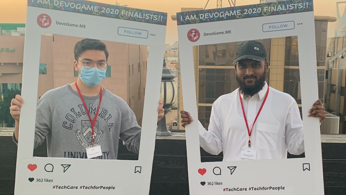 Devogame_ME's tweet photo. "We have had the pleasure of participating in the #DevoGame competition for the 2nd time &amp; our experience with #Devoteam has been extremely challenging &amp; exciting at the same time."

~ Mohammed Abdullah &amp; Mohammed Numaan 💬 https://t.co/Bs9wYxZF5b