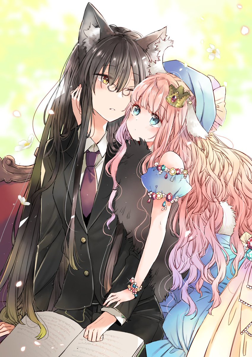 「モフモフ主従百合??

#創作百合 」|ミト🐻2/16羊姫4巻発売のイラスト