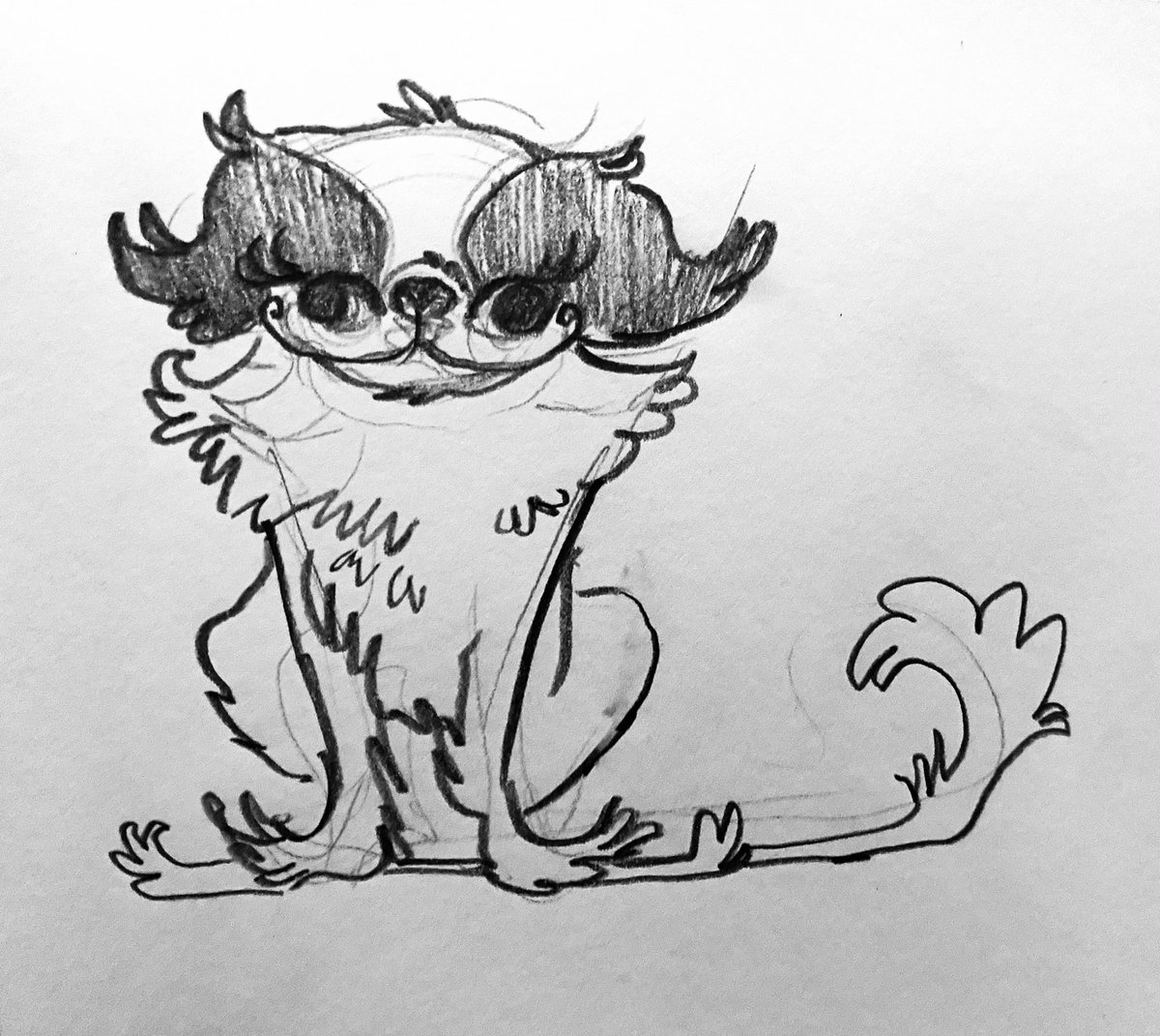 MrDanScanlon's tweet photo. In honor of last nights’ airing of the Grinch my take on a Chuck Jones style @CaroltheDog https://t.co/izbb3P2rOf