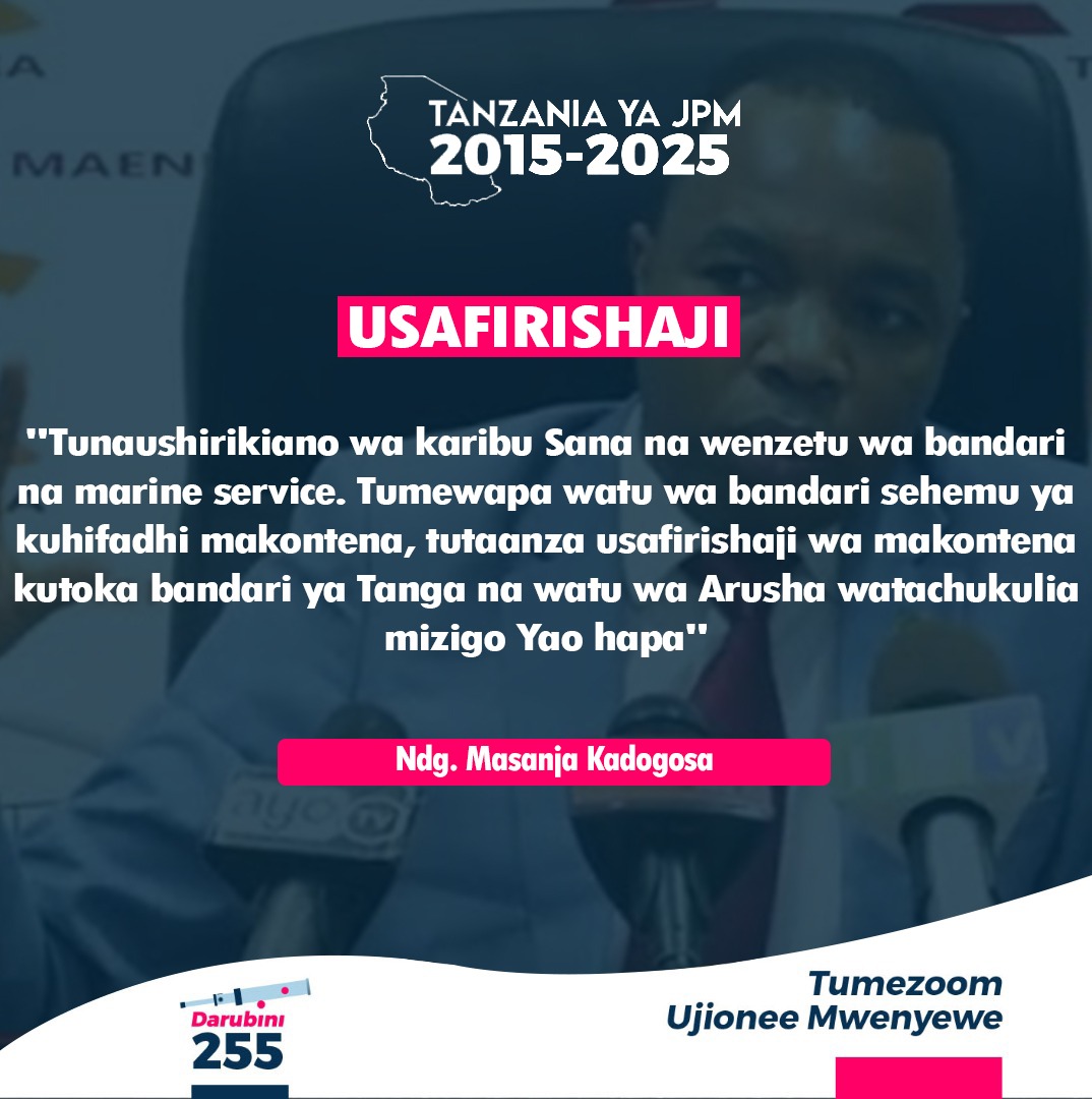 Darubini255's tweet photo. - Ndg. #MasanjaKadogosa
@MagufuliJP
#usafirishaji #magufuli #tanzania #africa https://t.co/oKYNVA5FJE