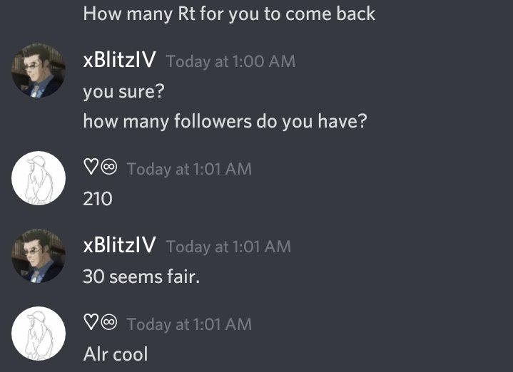 qtFaiz's tweet photo. Lets get this guy back!!! I need 30 RT for @BlitzIv to come back so pls Retweet. https://t.co/p7uoKkuPZZ