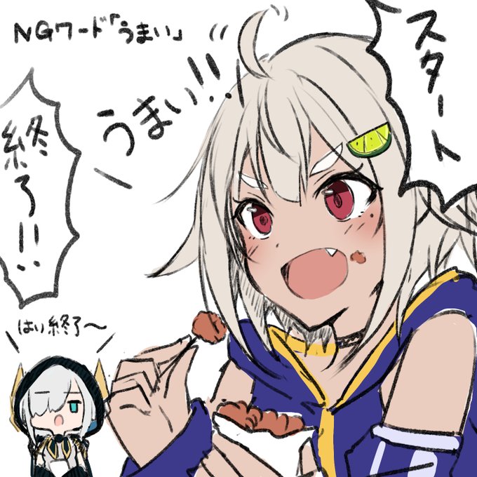 今日の食レポ対決ハイライト面白かった
 #まるまりらんど
#にじさんじランドinよみラン 