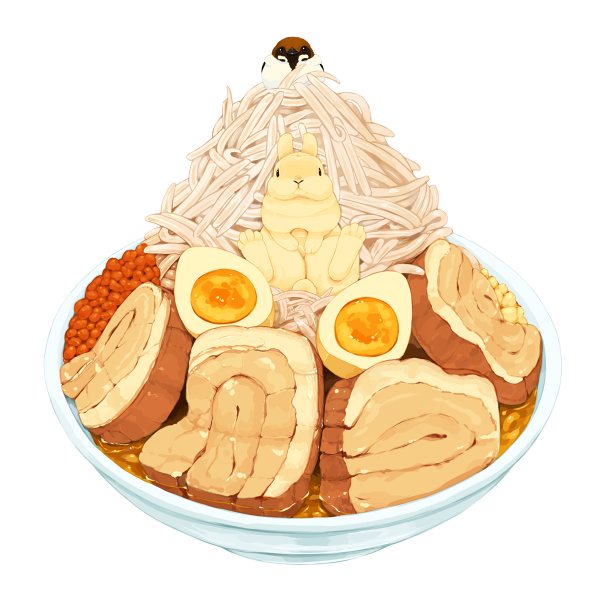 「クラブハウスサンド ましましラーメン チーズINハンバーグ カツ鍋
#いい肉の日」|らいらっくのイラスト