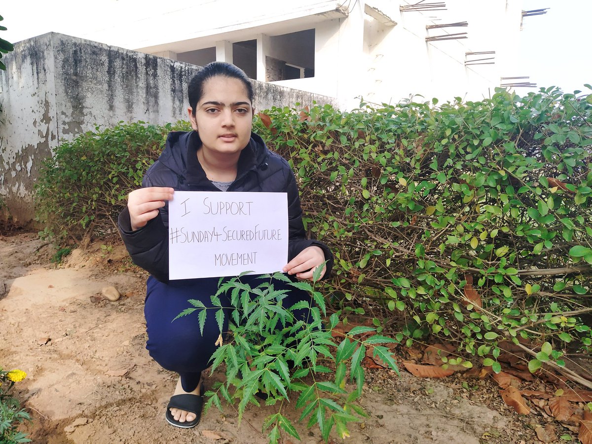 Ananya Kamboj ๐ฎ๐ณ๐จ๐ฆ (@kambojananya) on Twitter photo I planted neem tree today as a small contribution for #SundayForSecuredFuture movement to support my friend <a href="/AaravSeth_/">AaravSeth๐ฎ๐ณ</a>'s initiative. I planted around 120 neem trees in my sector since last 6 months and taking care of them personally along with my gardner. I planted neem tree today as a small contribution for #SundayForSecuredFuture movement to support my friend <a href="/AaravSeth_/">AaravSeth๐ฎ๐ณ</a>'s initiative. I planted around 120 neem trees in my sector since last 6 months and taking care of them personally along with my gardner.