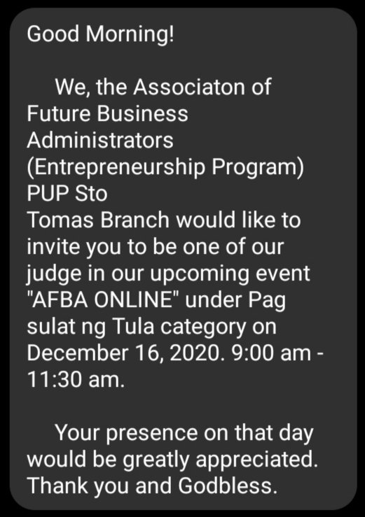 denxalvarez's tweet photo. ayy sus, eydi uwo naman AFBA! kayo pa ba ga naman? eh diga ngat sabi ko na ako'y aalis laang sa pamantasan ngunit ang kapiraso ng puso ko sa inyo ko iniiwan! ❤️ https://t.co/xFTSmyFPGG