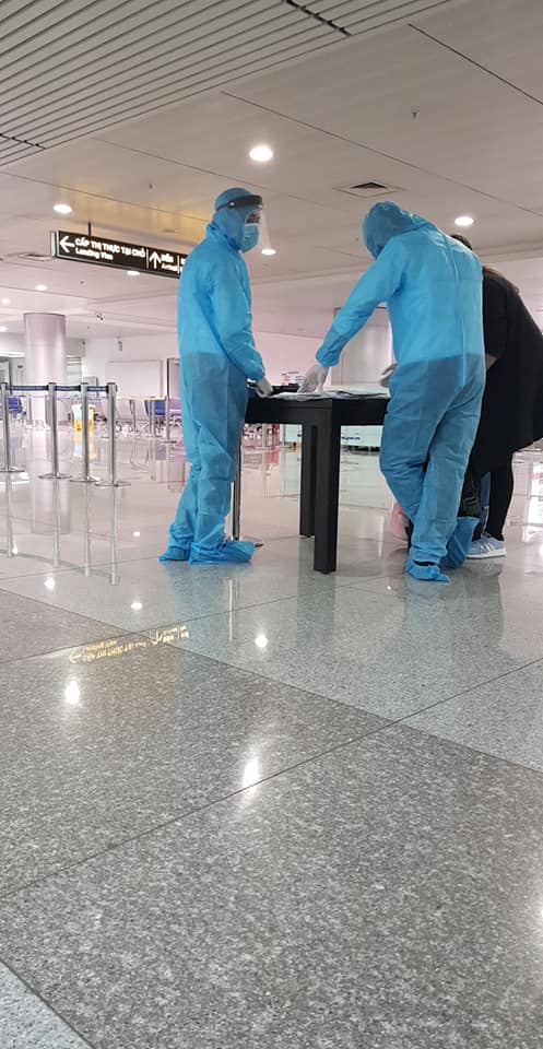 When you land, the process is efficient but meticulous. Everybody at the airport has full body protection. They check all your documents, and you slowly start going through immigration. There were never more than 20 people at an otherwise bustling airport.