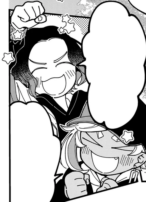 かみさまのおつかい [COMICポラリス] https://t.co/uKf52AblEg 

❤️12/3❤️読み切りがのるよ〜〜!!!
オマケは気に入ってるコマ?たくさんミニキャラ描けて新鮮で楽しかった☺️ 
